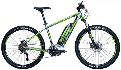 Elektrofahrräder : Atala 27, 5 Zoll Elektro Mountainbike 9 Gang Youth Lite, Farbe:Silber, Rahmengröße:41cm