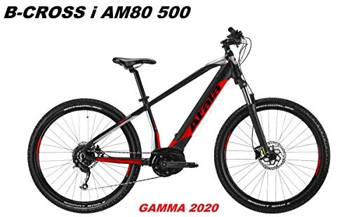 Elektrofahrräder : ATALA BICI B-Cross i AM80 500 Gamma 2020, BLACK SILVER NEON RED MATT, 18" - 46 CM