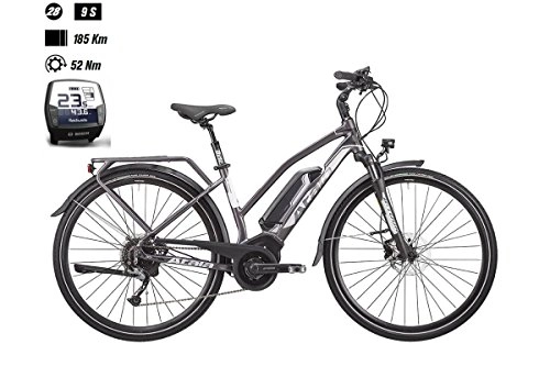 Elektrofahrräder : Atala Bike b-tour SL Lady 28 9-v Größe 40 Cruise 400 Wh Intuvia 2018 (Trekking Werkzeugset))