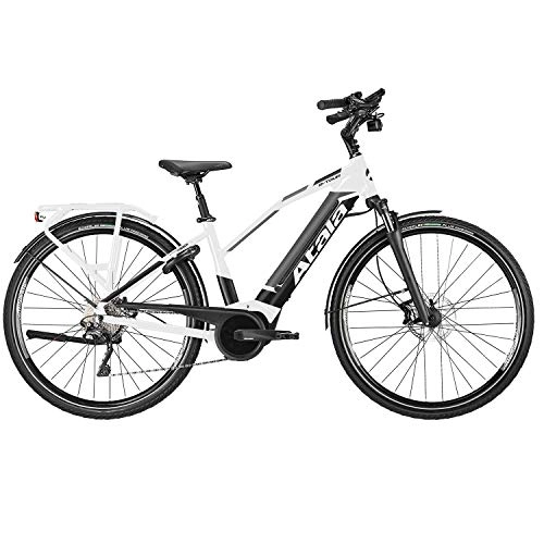 Elektrofahrräder : Atala E Bike 700c E-Trekkingrad B-Tour XLS Lady 28 Zoll Pedelec Bosch Tourenrad (weiß / anthrazit / schwarz, 40 cm)
