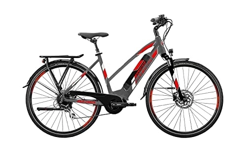 Elektrofahrräder : Atala Neues E-Bike City 22 CLEVER 7.2 9V LT Anthrazit / Schwarz / Rot Größe 45