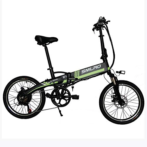 Elektrofahrräder : Augu Elektro-Faltrad Elektro-Fahrrad 36V 8AH 20 Zoll Li-Battery Bike LCD-Meter mit PAS-Pegeleinstellung Scheibenbremsen Mens Frauen Erwachsener