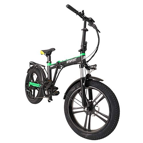 Elektrofahrräder : AUTOECHO Zusammenklappbares Elektrofahrrad, elektrisches Snowbike-Fahrrad, tragbares Mountainbike, mit Lithium-Ionen-Batterie mit großer Kapazität (36 V, 250 W) und Fahrradrücksitz