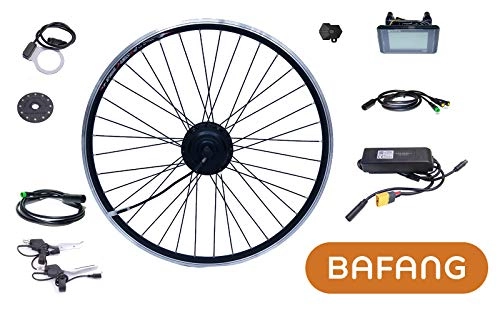Elektrofahrräder : Bafang E-Bike Umbausatz 26" 500W 48V Hinterrad eingespeicht für Kassette 8 / 9 / 10 RWD Kit IP65 C961 G040 Nabenmotor BF-RWDC-50048-G040-26