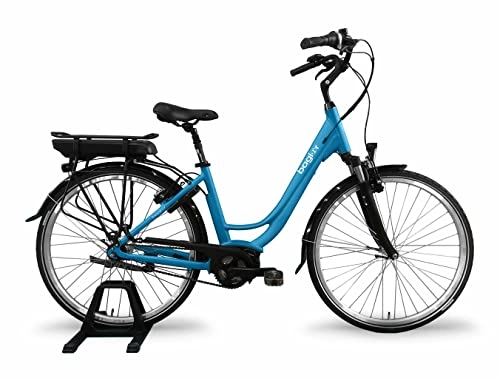 Elektrofahrräder : Bagier EL viaje City eBike Bosch Mittelmotor Active Line 500Wh Tiefeinsteiger Pedelec Elektro Fahrrad Nexus 7 Gänge Nabenschaltung (Blau)