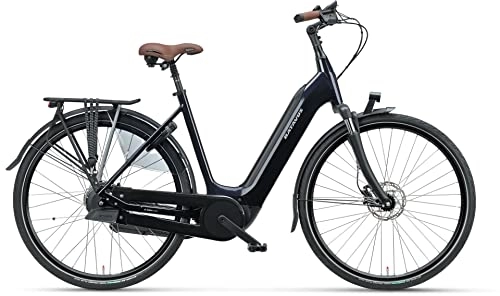 Elektrofahrräder : Batavus Finez E-go® Power Auto 500Wh Bosch Elektro Comfort City Bike (28" Wave 48cm, Imperial Blue (Wave))