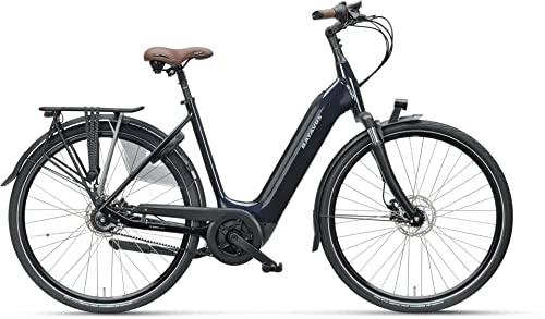 Elektrofahrräder : Batavus Finez E-go® Power Exclusive 625Wh Bosch Elektro Comfort City Bike (28" Wave 48cm, Imperial Blue (Wave))