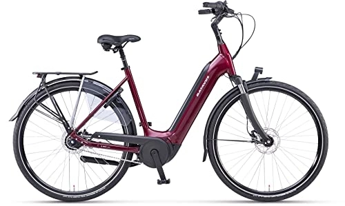 Elektrofahrräder : Batavus Finez E-go® Power RT 625Wh Bosch Elektro Comfort City Bike 2022 (28" Wave 48cm, Dark Red (Wave))
