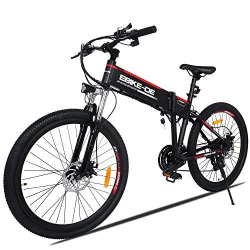 Elektrofahrräder : Beautytalk 26 Zoll Elektrofahrrad E-Bike 35km / h MTB / Mountainbike Elektro Fahrrad mit Kapazitt Lithium-Akku, LED-Anzeige, 250W Max