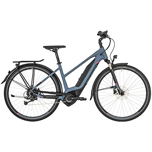 Elektrofahrräder : Bergamont E-Horizon 7 500 Damen Pedelec Elektro Trekking Fahrrad blau / schwarz 2019: Gre: 44cm (158-164cm)