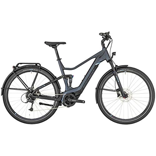 Elektrofahrräder : Bergamont E-Horizon FS Edition Damen Pedelec Elektro Trekking Fahrrad grau / schwarz 2019: Gre: 54cm (178-184cm)