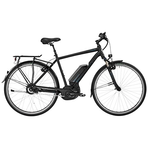 Elektrofahrräder : Bergamont E-Horizon N330 Herren Bosch Pedelec Elektro Fahrrad schwarz / blau 2017: Größe: 48cm (164-170cm)