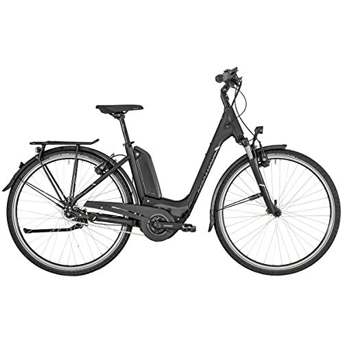 Elektrofahrräder : Bergamont E-Horizon N7 CB 400 Wave Unsiex Pedelec Elektro Trekking Fahrrad schwarz / grau 2019: Gre: 52cm (171-176cm)