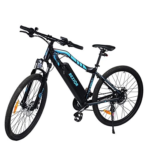 Elektrofahrräder : BEZIOR Elektrofahrrad 27.5" klappbares E-Citybike mit 48V 12.5Ah Lithium-Akku, 250W Heckmotor Hollandrad, E-Bike 25 km / h, Shimano-Übertragungssystem, Klettern: 35 °, Blau