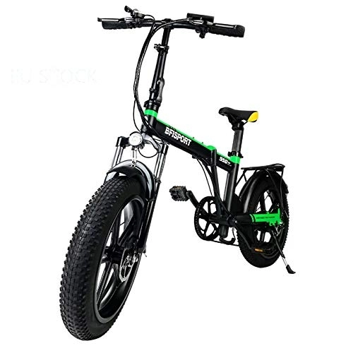 Elektrofahrräder : BFISPORT Elektrofahrrad Klapprad 20 Zoll mit Lithium-Akku 36 V / 6, 4 Ah Schnee-E-Bike Lithium-Akku 21 Gang hydraulische Scheibenbremsen Mountainbike E-Bike für Erwachsene