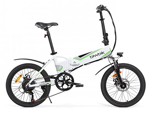 Elektrofahrräder : BIWBIK Traveller E-Bike Klapprad Elektrofahrrad Alu (Traveller 2.0 Weiß)