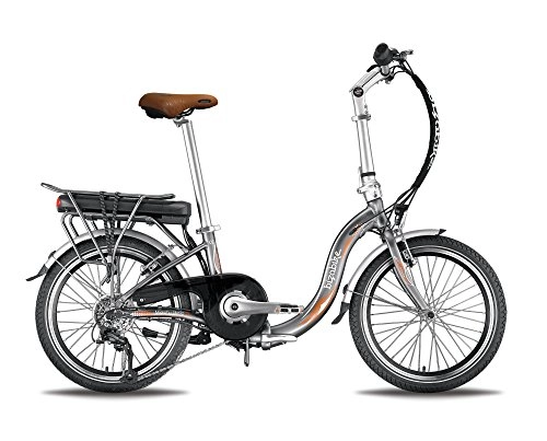 Elektrofahrräder : BIZOBIKE Fahrrad Elektrische zusammenklappbar miesty Bello GRAU – Akku: Li-Ion Panasonic 36 V, 14, 5 Ah – Autonomie: 140 Km – Gewicht: 20, 3 kg auf Amazon