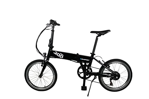 Elektrofahrräder : Blaupunkt Carl 300 Falt-E-Bike in schwarz inkl. Dot Blue Lenkertasche LT 300
