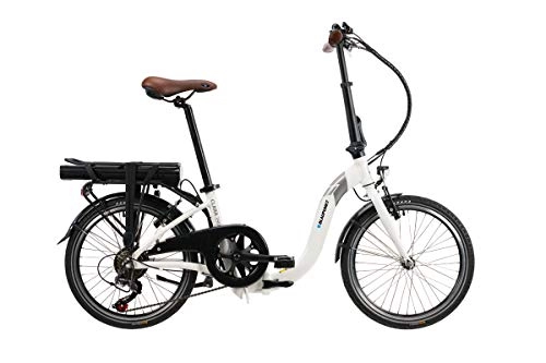 Elektrofahrräder : Blaupunkt Clara 390 | Falt-E-Bike, Tiefeinstieg, Klapprad, StVZO, 20 Zoll, leicht