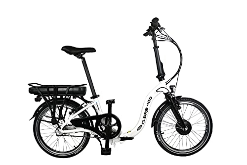 Elektrofahrräder : Blaupunkt Clara 400 SE | Falt-E-Bike, Klapprad, StVZO, 20 Zoll, Tiefeinstieg, Faltrad, Frontmotor, e-Bike, kompakt
