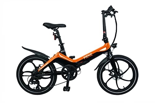 Elektrofahrräder : Blaupunkt Fiene 20 Zoll E-Faltrad orange / schwarz inkl. Dot Blue Lenkertasche LT 300