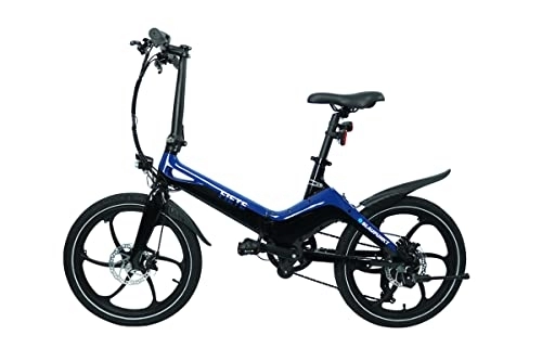 Elektrofahrräder : Blaupunkt Fiete 20 Zoll E-Faltrad blau / schwarz inkl. Dot Blue Lenkertasche LT 300