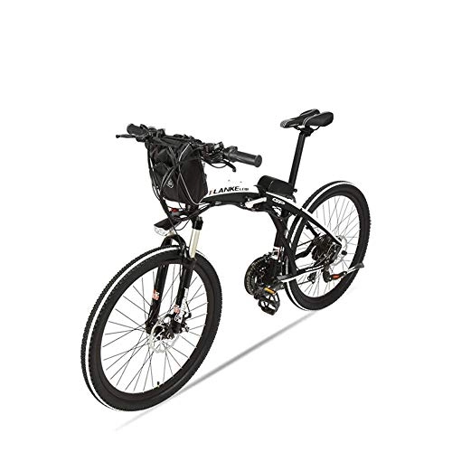 Elektrofahrräder : BNMZX Elektrische klappfahrrad Mountainbike Erwachsene Fahrrad 26 Zoll Lithium elektroauto 48 v männer klapp Berg elektroauto, A-48V12ah