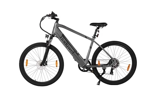 Elektrofahrräder : Bodywel M275 27.5" E Bike 250W / 36V 15.6Ah Akku eMTB hydraulischer Bremsen Mountain Elektrofahrräder Herren (Grau)