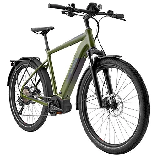 Elektrofahrräder : breezer E Bike All Terrain Bike 650B Powerwolf Evo SM Mountainbike 27, 5" EMTB (dunkelgrün, 43 cm)