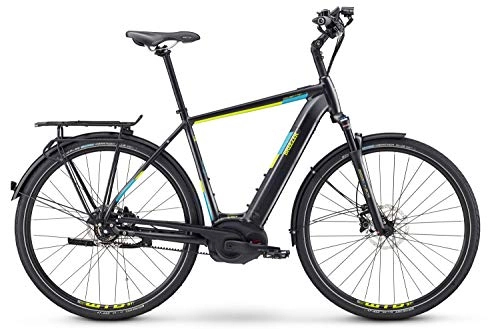 Elektrofahrräder : breezer Powertrip Evo IG 1.1+ Bosch Elektro Fahrrad 2019 (28" Herren Diamant 55cm, Black / Lime Green)