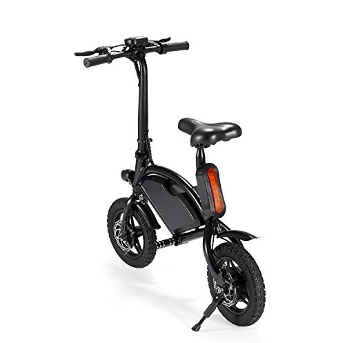 Elektrofahrräder : Bright love Falten Elektro-Fahrrad Lithium Batterie Booster Mini Erwachsene Elektroauto mnnchen und weibliches kleines Elektrofahrzeug (schwarz und wei Zwei Farben optional), Black
