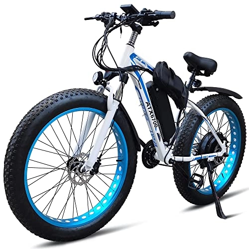 Elektrofahrräder : CAJOLG Mountain Electric Bike 1500W 48V Erwachsene E-Bike 26"4.0 Fat Tires Elektrische Fahrräder, 18Ah abnehmbare Lithium-Ionen-Akku MTB Dirt Bike, Snow Beach Mountain EBike (Size : 18A)