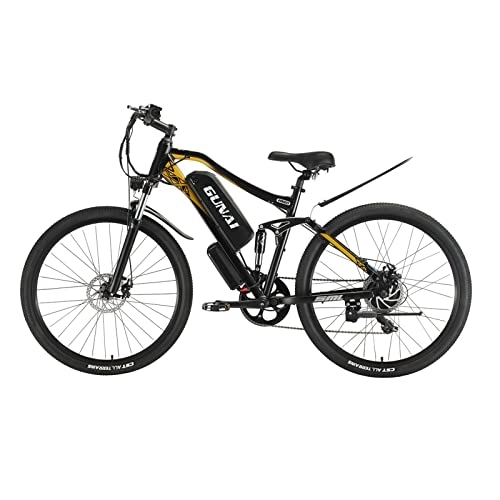 Elektrofahrräder : CANTAKEL Elektro-Mountainbike, 27, 5 Zoll großer Reifendurchmesser, Unisex Pendler-Elektrofahrrad mit professionellem 48V 17Ah Lithium-Ionen-Akku