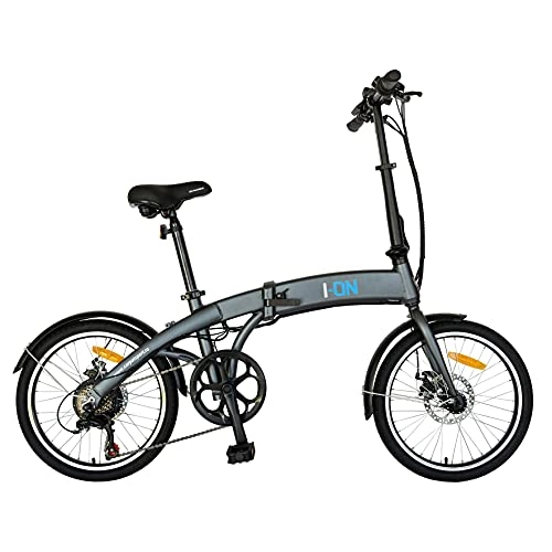 Elektrofahrräder : CARPAT Elektrofahrrad I1004E 20Zoll 36V 250W E-Fahrrad Elektro Fahrrad E-Bike (Grau-Blau)