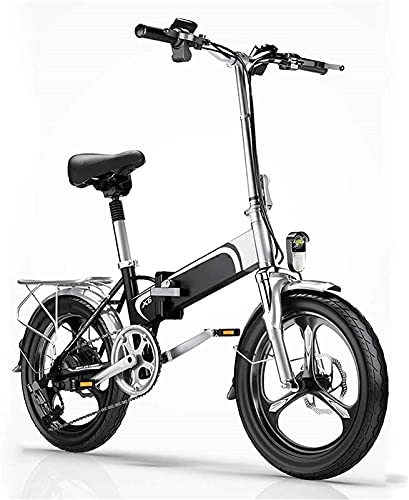 Elektrofahrräder : CASTOR Elektrofahrräder Elektrisches Fahrrad, Folding Weiche Schwanz Erwachsene Fahrrad, 36V400W / 10AH Lithiumbatterie, Mobiltelefon USB-Lade- / Front- und Heck-LED-Lichter, City-Fahrrad