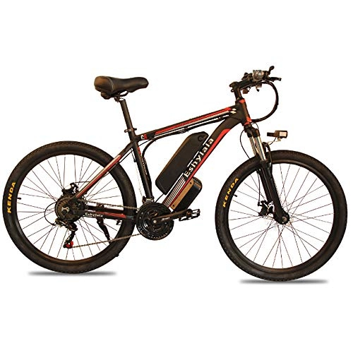 Elektrofahrräder : CBA BING Unisex-Elektrofahrrad, elektrisches Mountainbike, 27-Gang-Fahrrad, intelligentes Elektrofahrrad, 36-V-Lithiumbatterieladung, Premium-E-Bike