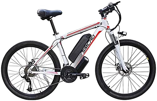 Elektrofahrräder : CCLLA 26 '' Elektro-Mountainbike 48V 10Ah 350W Abnehmbare Lithium-Ionen-Batterie Fahrrad E-Bike für Herren Outdoor-Radfahren Reisen Training und Pendeln