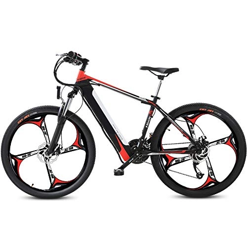 Elektrofahrräder : CHEZI bikeElektrische Mountainbike Fahrrad Lithium Batterie Erwachsene Batterie Auto Fahrrad Schalt Servolenkung Roller EIN Rad Vier Messer