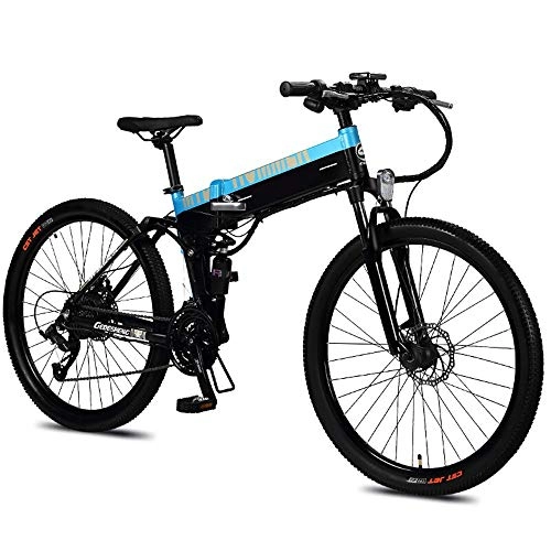Elektrofahrräder : CHEZI bikeFolding Electric Bicycle Mountain Electric Vehicle 48 V Lithium-Batterie männliche und weibliche elektrische Fahrradleistung 27 Geschwindigkeit