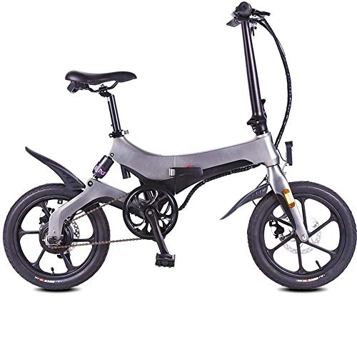 Elektrofahrräder : CHEZI ConvenientFaltendes elektrisches Fahrrad-Elektrofahrzeug-Lithium-Batterie-Roller-erwachsenes Mini kleines Batterie-Auto-Generations-Fahren