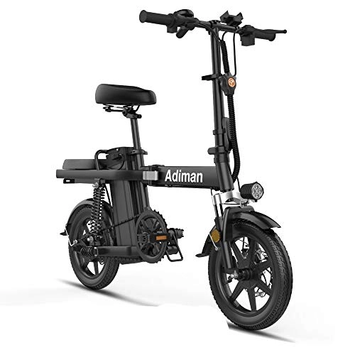 Elektrofahrräder : CHEZI Electric Bike Lithium-Batterie faltbares elektrisches Fahrrad fr Mnner und Frauen, die erwachsenes Fahrrad 14-Zoll-Kleinbatterieauto Fahren