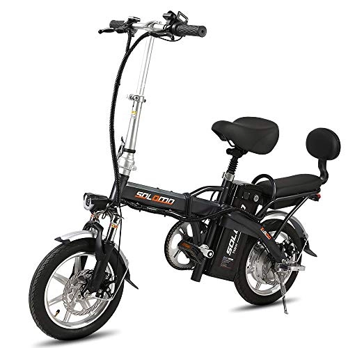 Elektrofahrräder : CHEZI Electric Bike Mini 48V elektrische Fahrrad-Lithium-Batterie im Namen des Fahrrad Elektroauto 80KM Reichweite Falten