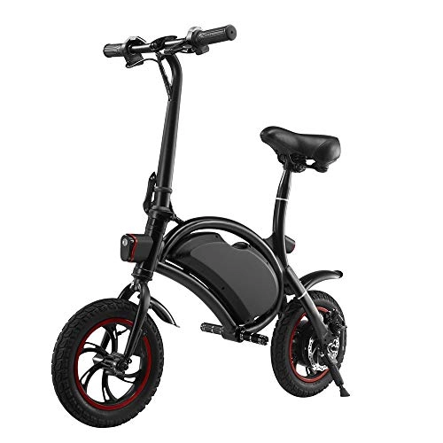 Elektrofahrräder : CHEZI Electric Bike12 Zoll tragbare mnnliche und weibliche Erwachsene zweirdrige zusammenklappbare Elektrobalance-Fahrrder Plus Sitze
