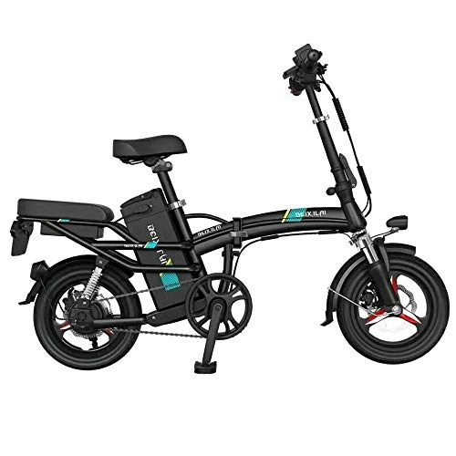 Elektrofahrräder : CHEZI Elektro-Fahrrad Smart Zweirad Roller Folding Electric Vehicle DREI-Gang-Elektro-Fahrrad mit Variabler Geschwindigkeit
