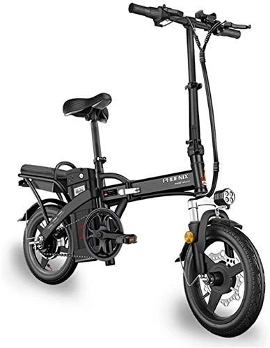 Elektrofahrräder : CLOTHES Elektrisches Mountainbike, Elektro-Fahrrad for Erwachsene, Urban Commuter Folding E-Bike, Höchstgeschwindigkeit 25 km / h, 14 Zoll Fahrrad, 350W / 48V Lade Lithium-Batterie, Fahrrad