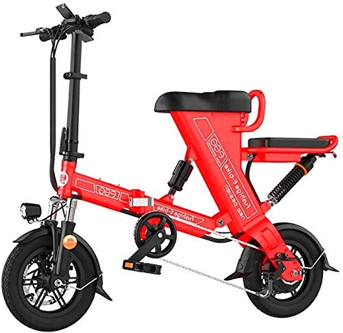Elektrofahrräder : CLOTHES Elektrisches Mountainbike, Folding Elektro-Fahrrad for Erwachsene, 20" Elektro-Fahrrad / Arbeitsweg Ebike mit 200W Motor, 36V 8Ah Batterie, Fahrrad (Color : Red)