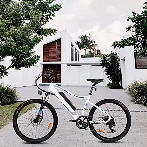 Elektrofahrräder : CM67 E Bike Premium Mountainbike 26 Zoll E-MTB E-Bike Damen Aus Aluminum Fahrrad Herren 7 Gang mit LED-Licht E-PAS Elektrofahrrad Ausdauer 65-80km Zum Pendeln Transportieren Ausflügen