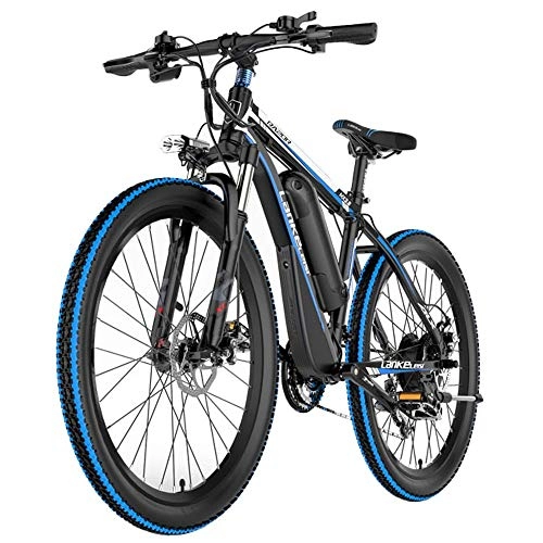 Elektrofahrräder : COKECO E-Bike Für Elektrofahrräder, 26-Zoll-Elektrofahrrad, Bürstenloser 400-W-Motor, Mobile 48-V / 10-Ah-Lithiumbatterie, Federgabel, Doppelscheibenbremsrad