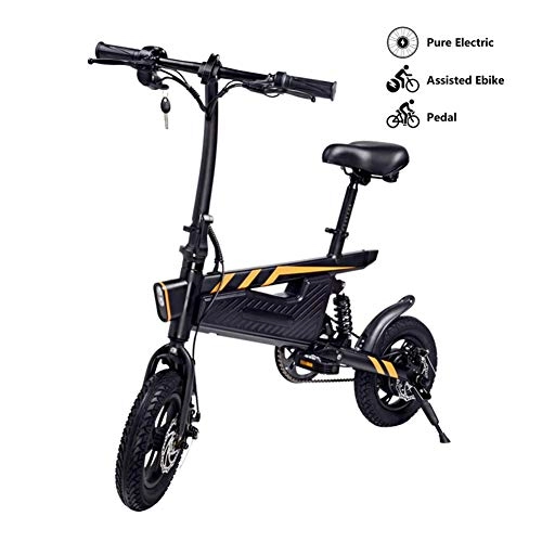 Elektrofahrräder : Convincied Aurora 15.74'' Electric Bicycle 36V / 6A Lithium-ion Battery Ebike 250W Powerful Motor, 25Km / h (Full Electric Drive Can Drive 25-30km)