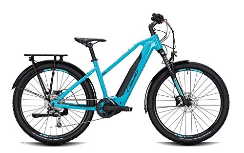 Elektrofahrräder : ConWay Cairon C 227 SE Damen E-Bike 500Wh E-Mountainbike Elektrofahrrad Turquoise / Black 2020 RH 46 cm / 27, 5 Zoll
